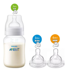 Mamadera Anticolico Philips Avent 260ml Tetinas +1m +3m +6m en internet