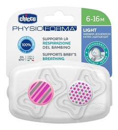 Chupetes Chicco Physioforma Light De 6 A 16 Meses Soft Sense x2 unidades - comprar online