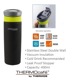 Vaso Termico Thermos Smapush 400 Ml Acero Inox Doble Pared - comprar online