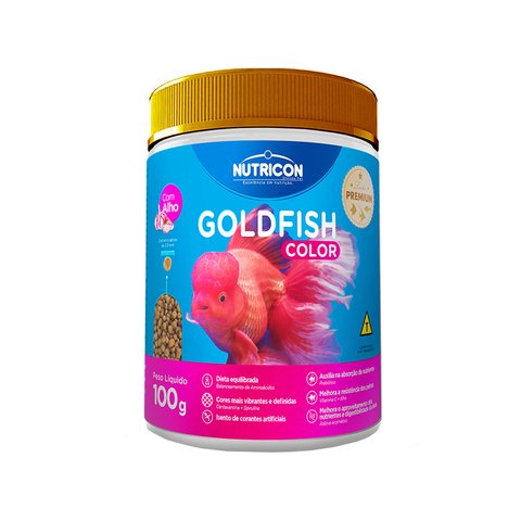 Ração Nutricon Goldfish Color c/ Alho 100 g
