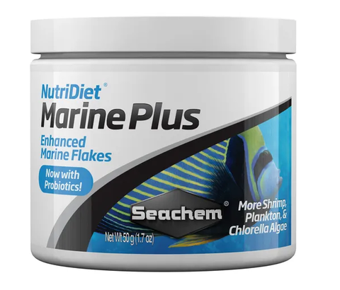 Ração Seachem Nutridiet Marine Flakes Plus Probiotics 50g
