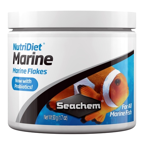 Ração Seachem Nutridiet Marine Flakes Probiotics 50g