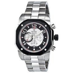 RELOJ BULOVA HOMBRE MARINO STAR PLATA ESFERA BLANCA