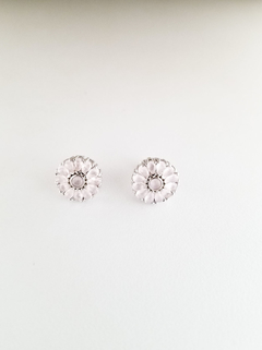 AROS PLATA ZIRCONIA ROSAS