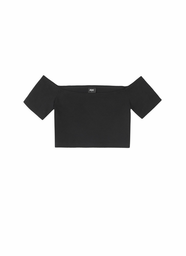 Top Hombros Strech Negro Top Hombros Strech Negro