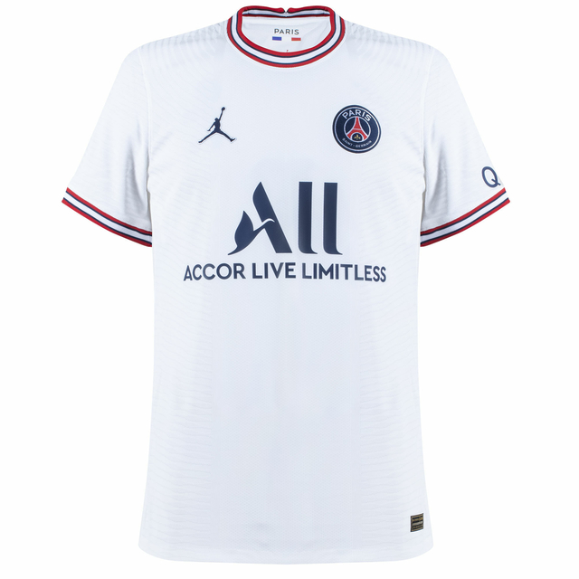 Camisa Paris Saint Germain - PSG Fourth 21/22 Torcedor Nike Masculina -  Branco