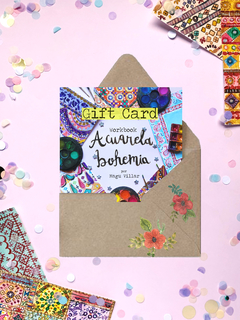 Gift Card Workbook Acuarela Bohemia