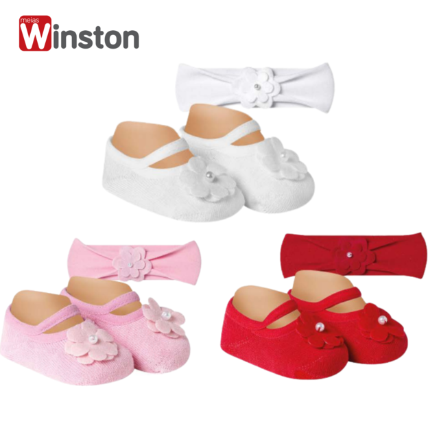 Kit 2 Meias Sapatilha Menina Rosa Nuvem e Preto Sorvetinho - Winston - Meia  Infantil - Magazine Luiza