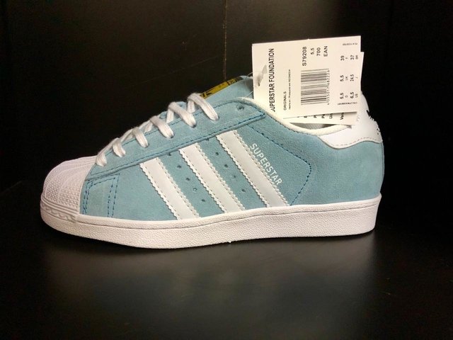 ADIDAS SUPERSTAR AZUL BEBE/CAMURÇA