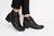 Botas de Velcro - Preta Lisa - HELEVE VEGAN SHOES