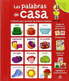 PALABRAS DE CASA 12 LIBRITOS PARA APRENDER LAS PRIMERAS PALABRAS (CARTONE)