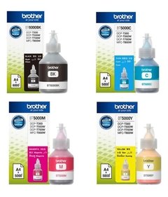 Botellas de tinta originales Brother BT6001BK + BT5001 (Delivery Pack x 4)