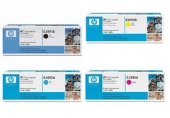 Cartuchos de toner originales HP C4191A C4192A C4193A C4194A (Delivery Pack x 4)