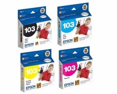 Cartuchos de tinta inkjet originales Epson 103 (Delivery Pack 4 colores)