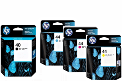 Cartuchos de tinta inkjet originales HP 40 + 44 (Delivery Pack 4 colores)