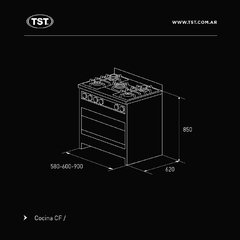 Cocina Semi-Industrial de Acero Inoxidable CF60 de TST en internet