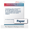 Paper: Comentarios sobre el Proyecto de Ley de modificación a la Ley N° 25.246 respecto de la inclusión de los proveedores de servicios de activos virtuales como sujetos obligados