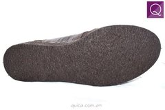 Imagen de Zapato Botineta Plataforma Cuero Crocco Chocolate Quica Lima