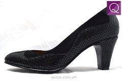 Zapatos Stilleto Mujer Vestir Taco Gamuza Ondas Quica Loreto