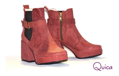 Botas Mujer Taco Trapecio Tendencia Quica Galatea - Quica