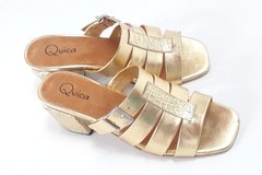 Zuecos Sandalias Mules Divinas Taco Suspendido Quica Palmas - comprar online