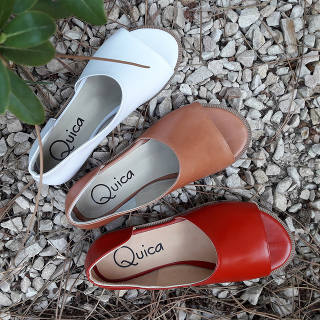 Divina Chatita Mujer Cuero Suela Sandalia Zapatos Quica Mada