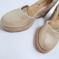 Espadrilles Alpargatas Taco Chino Sandalias Plataforma Yute Quica Ceibas - Quica