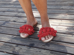 Sandalias Cuero Macramé Espadrilles Chanclas Quica Lomitas en internet