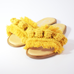 Sandalias Cuero Macramé Espadrilles Chanclas Quica Lomitas - Quica