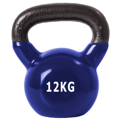 PESA RUSA/ KETTLEBELL FUNDICIÓN RECUBIERTA EN VINILO 12 Kg QUUZ