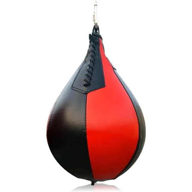 AQF Pera Boxeo de Cuero y Saco Boxe Punching Ball para MMA Conjunto de  Entrenamiento con Pera de Boxeo (Negro y Rojo) : : Deportes y aire  libre