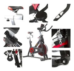 INDOOR BIKE BICICLETA PROFESIONAL SPINNING QUUZ CYCLE DISCO 13 KG CORREA - tienda online