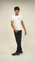 #051A Camiseta de Algodão Branca Manga Curta Avenues - Cotton House BR Uniforms