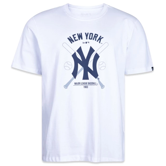 Camiseta Regular MLB Yankees Tecnologic Manga Curta