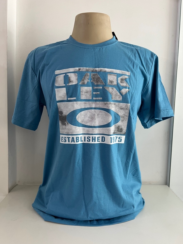 Camiseta Oakley Letreiro Azul bebe