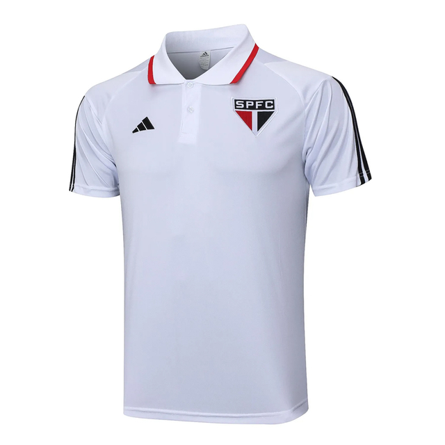 Camisa Polo São Paulo Torcedor Adidas Masculina - Branco