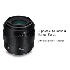 LENTE YONGNUO NIKON EF 50mm f/1.4 Prime - comprar online