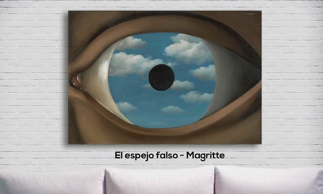Cuadro El espejo falso Rene Magritte