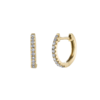 Argollas Huggies 13 mm Plata 925 Gold