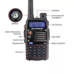 Handie Walkie Talkie Baofeng Vhf/uhf Uv5r Recargable 128 Ch.