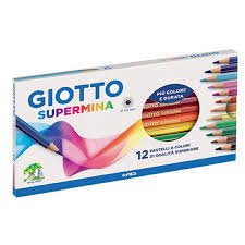 Lapices Por 12 Colores Largos Giotto Supermina