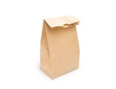 Bolsa Kraft Delivery 12x25x8cm Por Unidad