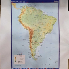 Mapa Nro 6 Por Unidad - América Del Sur Físico Político