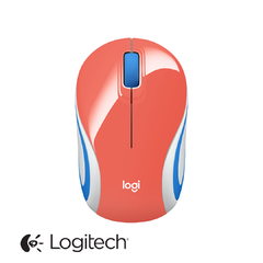 MOUSE MINI INALAMBRICO LOGITECH M187 (ROJO)