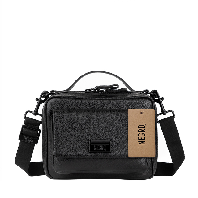 Cartera cuero negra sale