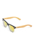 Óculos De Sol Areia Branca Unissex Bambu Clubmaster Laranja
