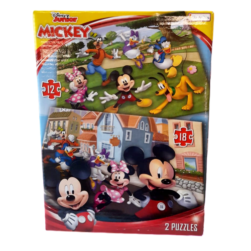 Rompecabezas Mickey y Sus Amigos x 12 y 18 Piezas Tapimovil DCH07689