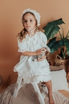 Vestido Antonella: Cambraia de Linho, Algodão e Renda (infantil)