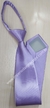 Gravata Skinny de Zíper - Lilás Acetinada - COD: RX472