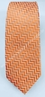 Gravata Skinny - Laranja Detalhada em Chevron - COD: CS340 - comprar online